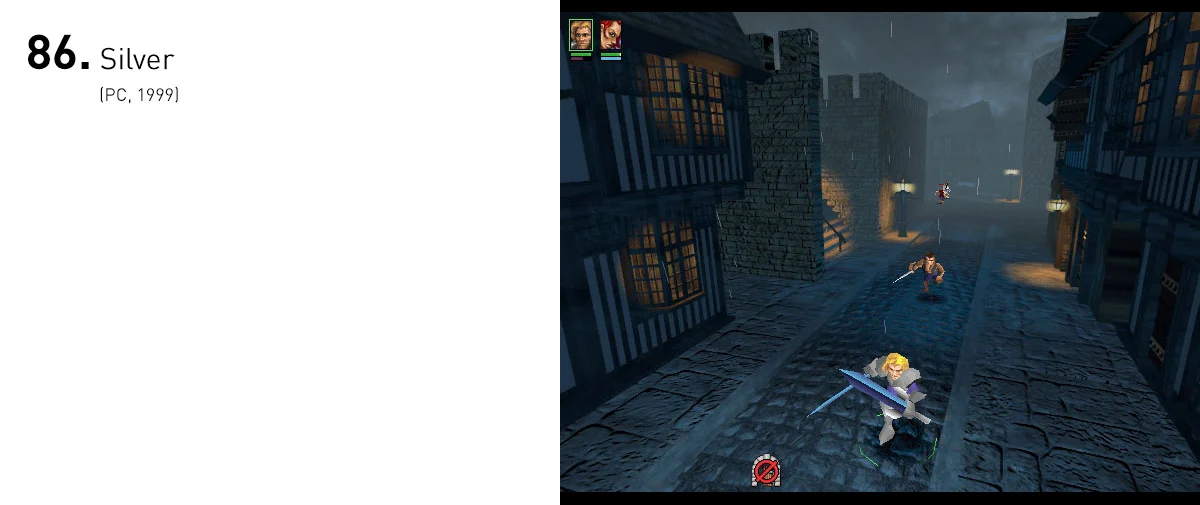 Clássico esquecido do PC do final da década de 90, Silver era um RPG de ação belo e criativo, que se destacava pelo sistema de controles: movimentos rápidos com o mouse eram traduzidos em golpes de espada.