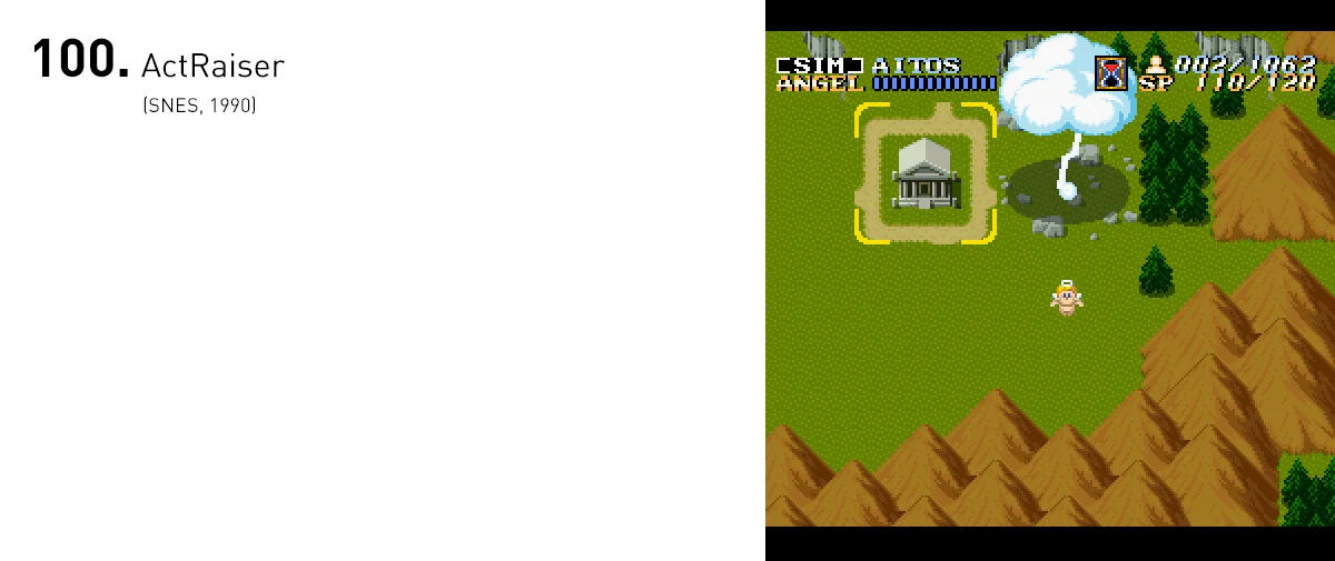 Com sua fusão inusitada de "simulador de deus" com sidescroller 2D, ActRaiser foi um dos jogos mais singulares do Super Nintendo.