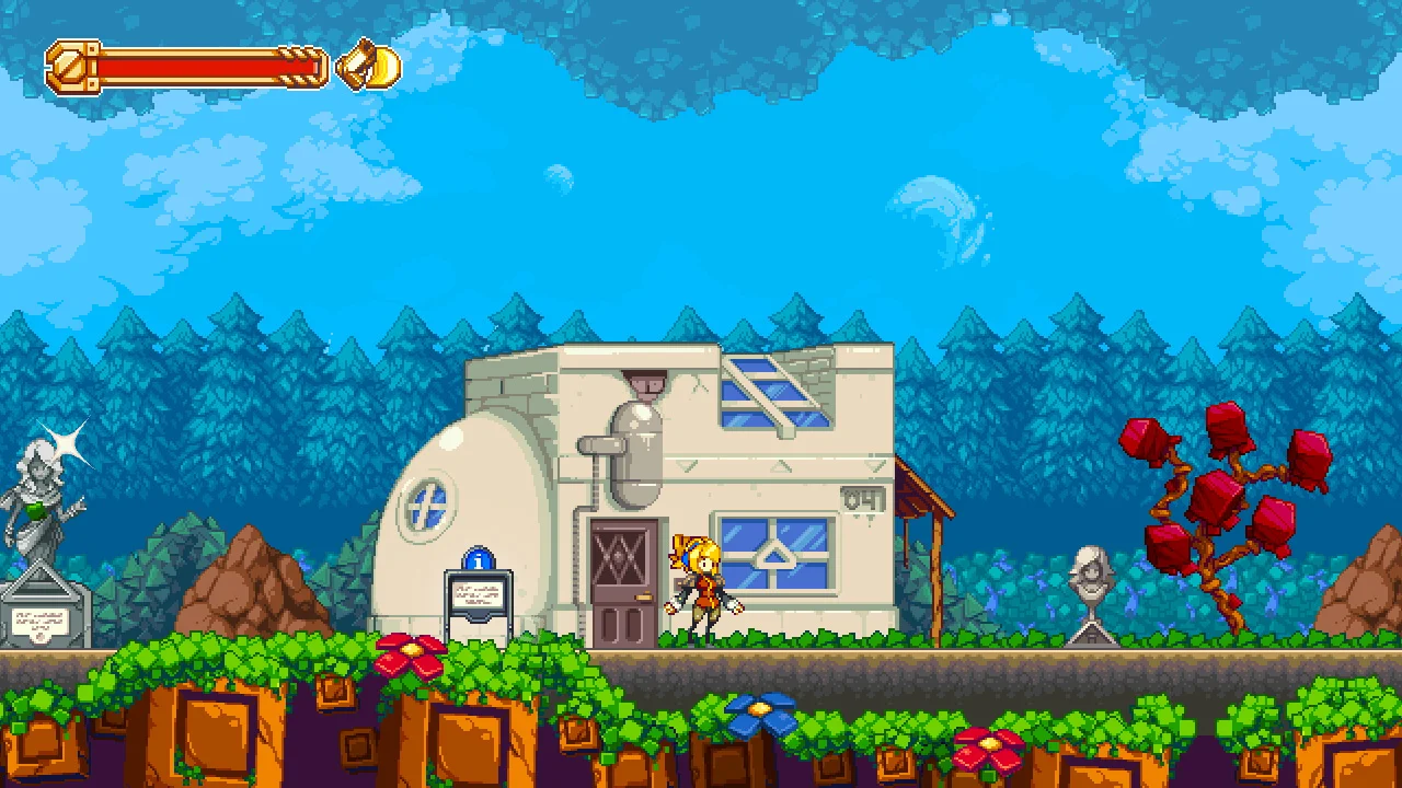 A casa de Robin, local em que começamos Iconoclasts