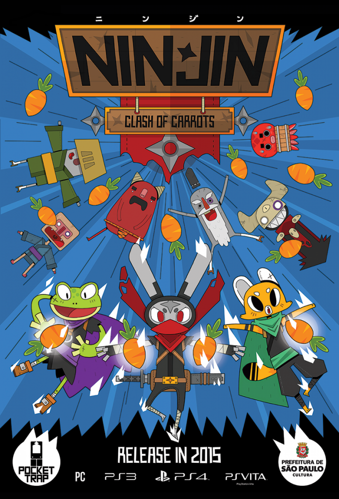 Pôster de Ninjin: Clash of Carrots, que será apresentado na TGS