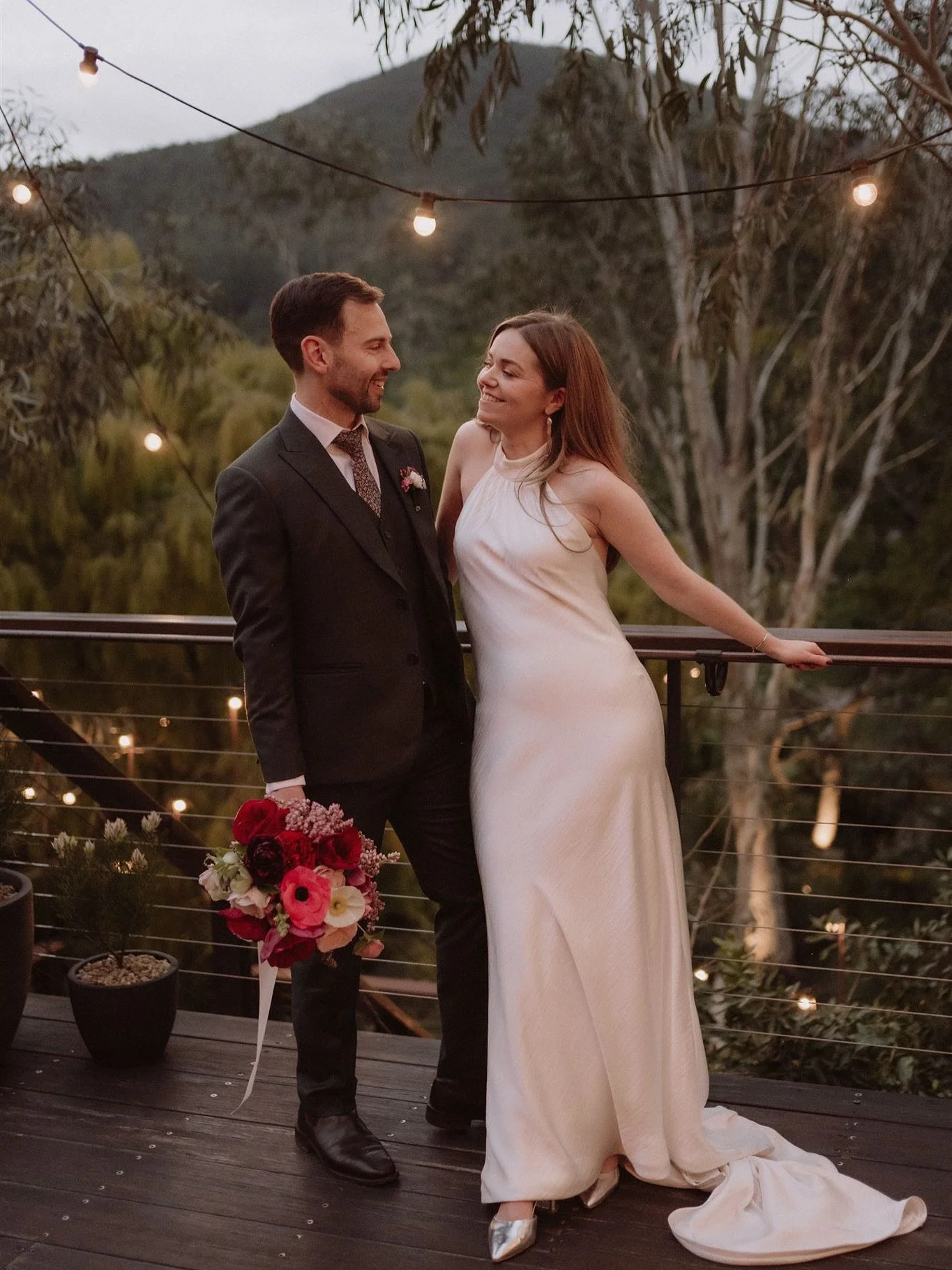 Kaitlyn + Jarrad 🪩 

Photographer - @jon.gazzignato 
Venue - @projekt3488 
Celebrant - @wendydoesweddings 
Make Up - @makeupbystephke 
Hair - @hairbystephaniekate 
Florals - @mroakwarburton 
Dress - @heracouture 
Catering - @locavore_studio 
DJ - @w