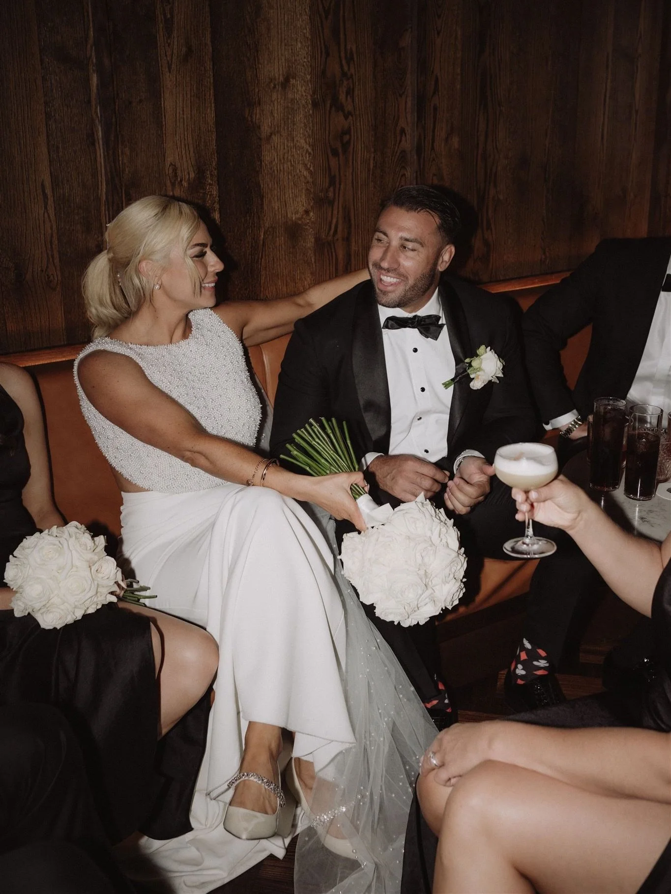 Mel + Dan 🤍

Venue - @frogmorecreekevents 
Video - @folktalefilms 
Coordinator - @weddings_by_savannah 
Make Up - @livrodgersmua 
Hair - @benobrienhairstylist 
Florals - @botanicalhobart 
Music - @xosounds.co 
Dress - @annacampbellbridal 
Champagne 