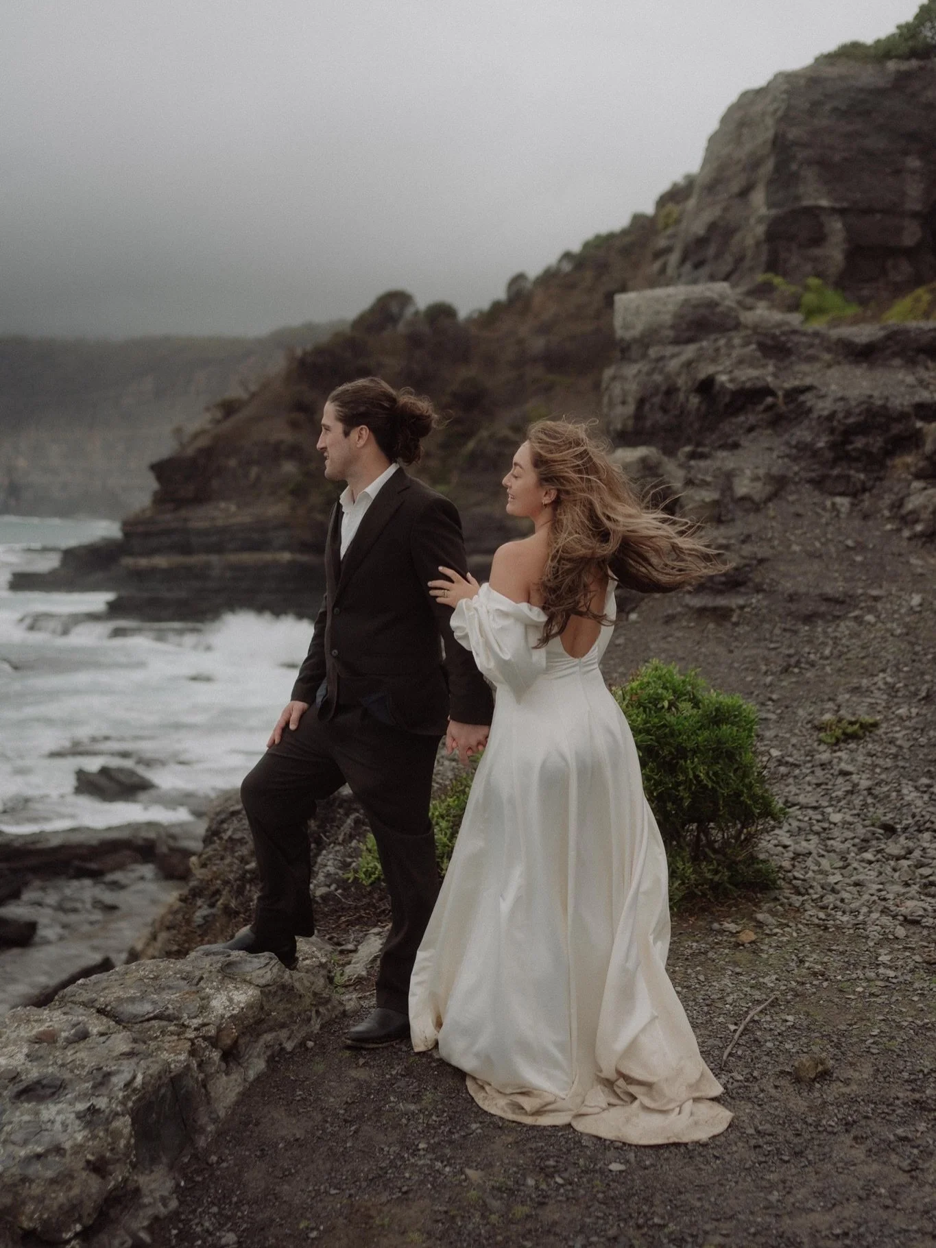 Mel + Nath 🌧️

This month has been wild. Five elopements, scattered all over Tasmania. From boujee candlelit dinners to late night swims in the ocean 🌊 

But none quite like Maria Island.

The weather threw everything it had at us and somehow these