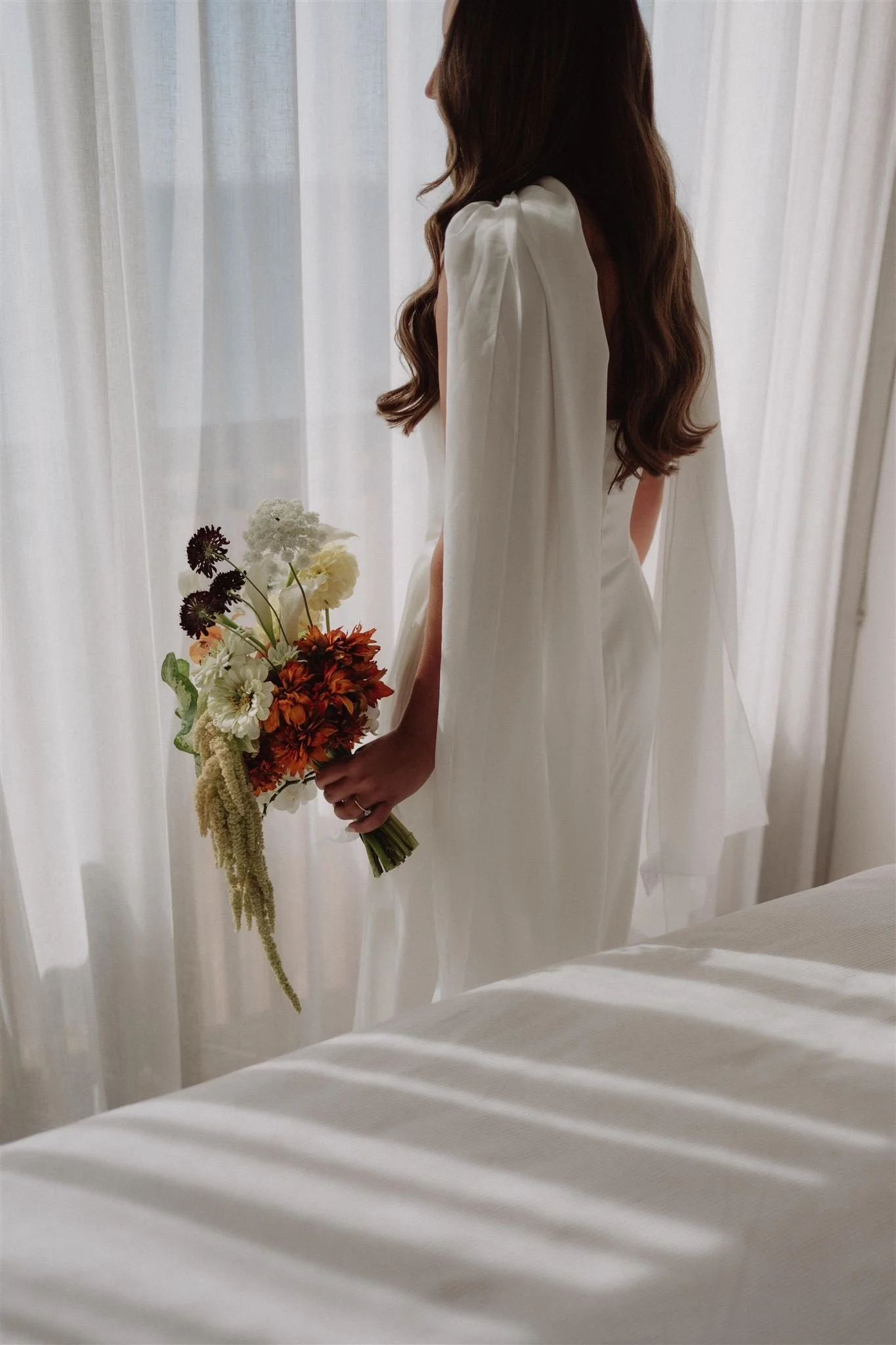 close up wedding photo of bride at piermont retreat