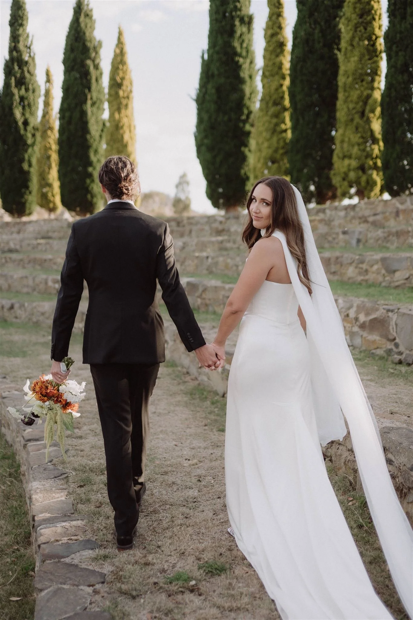 wedding couple at piermont retreat