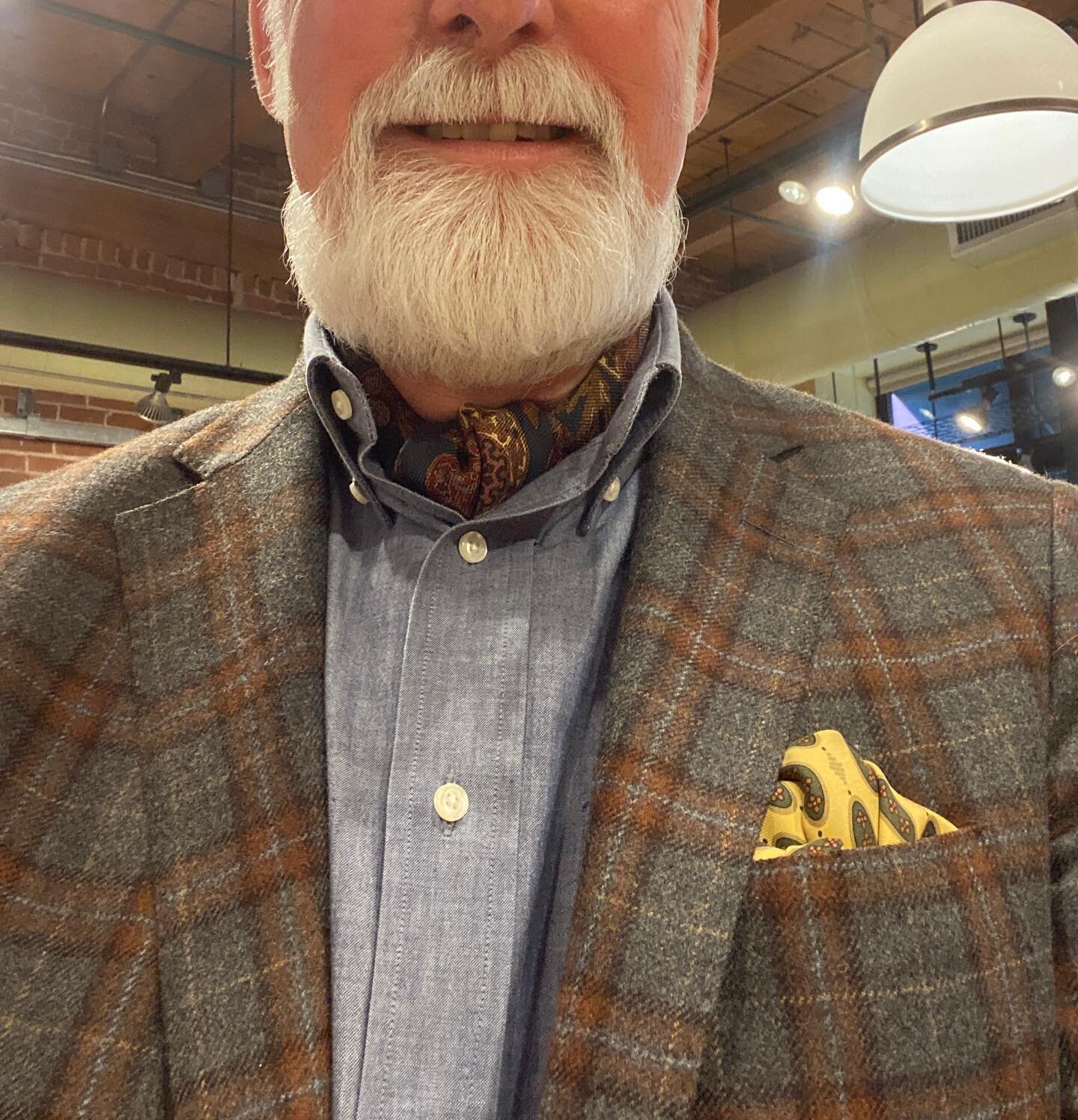 My Saturday Style!  @drinkwaterscambridge @samuelsohn @individualizedshirts_usa @dion__1967 @hiltl_official @paraboot_official @designerjosephabboud vintage pocket square #greatmensclothing