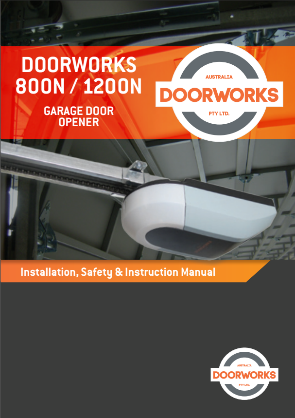 Doorworks DW800/DW1200 Manual