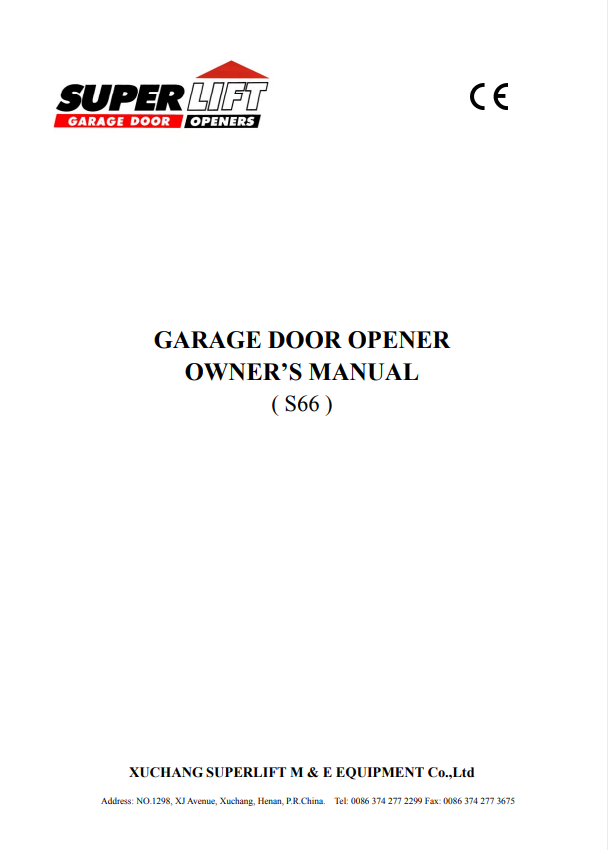 Smartdoor / Defender S66 Auto Manual