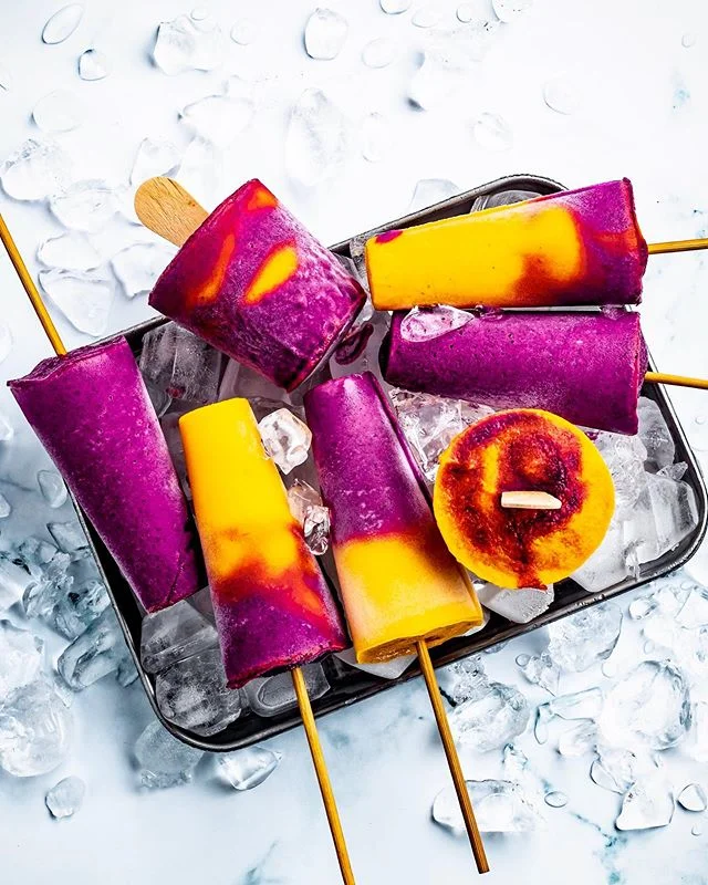 Mango and Jamun Popsicles