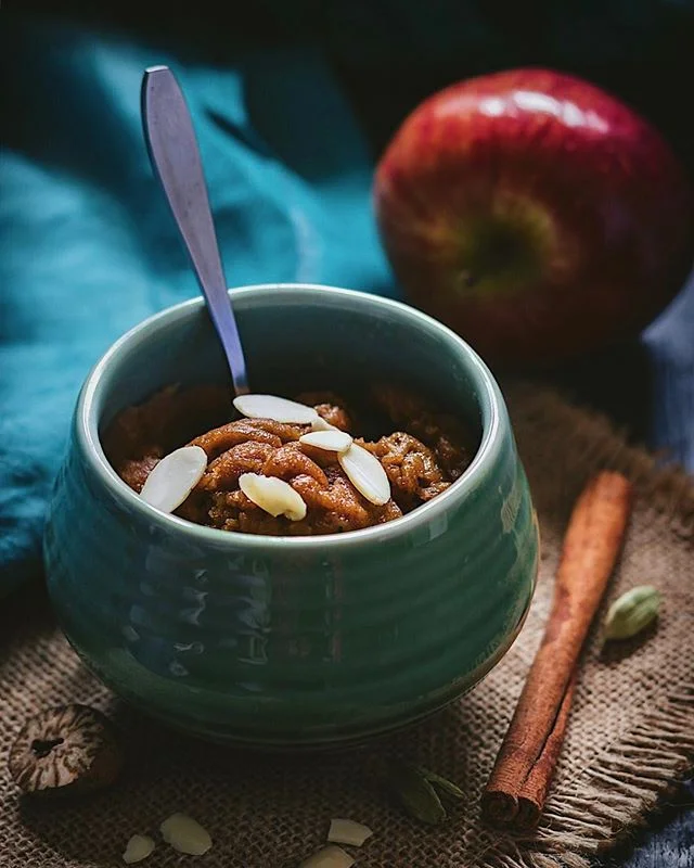 Oats, Almond and Apple Halwa
