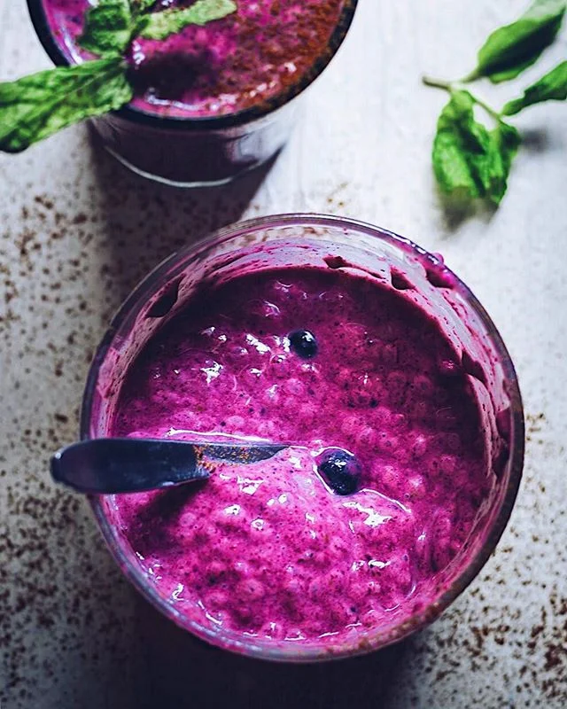 Banana Berry Chia Pudding