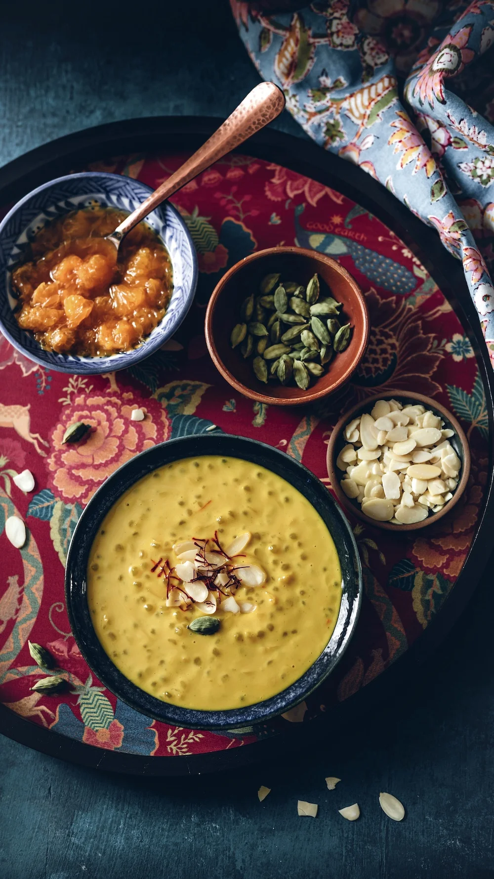 Sabudana Kheer (Saffron-infused Tapioca and Coconut Pudding)