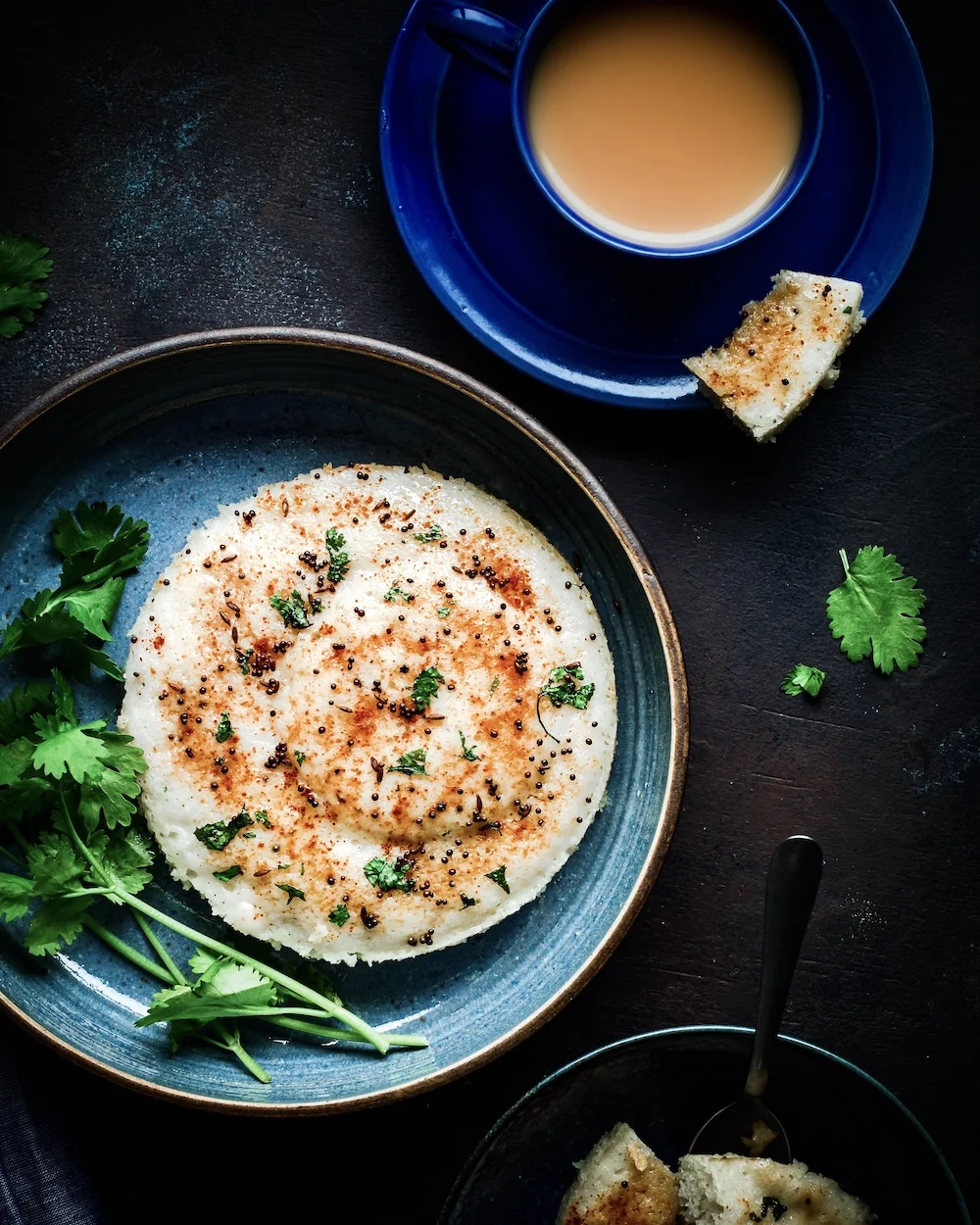 Khatta Dhokla (with leftover Idli-Dosa Batter)