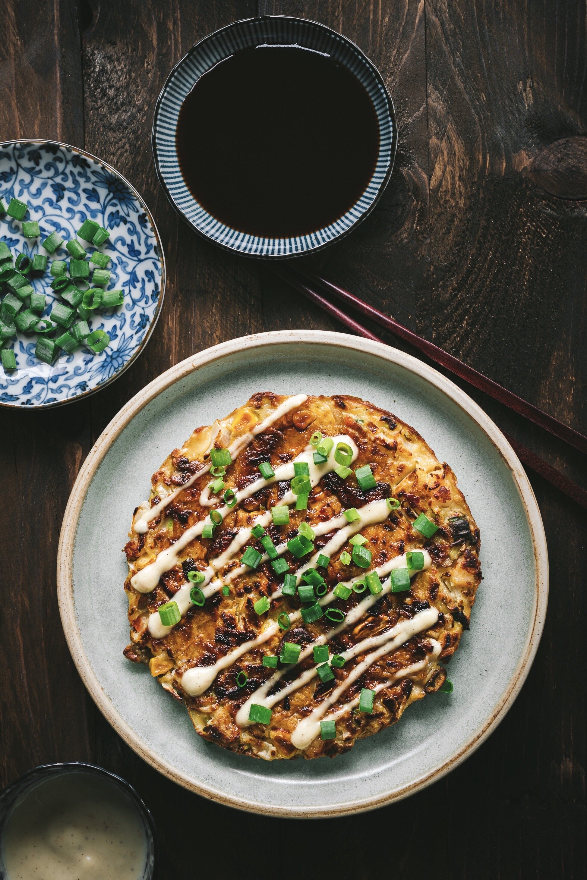 Easy Okonomiyaki (Japanese Savory Pancake) — Cupcakeree