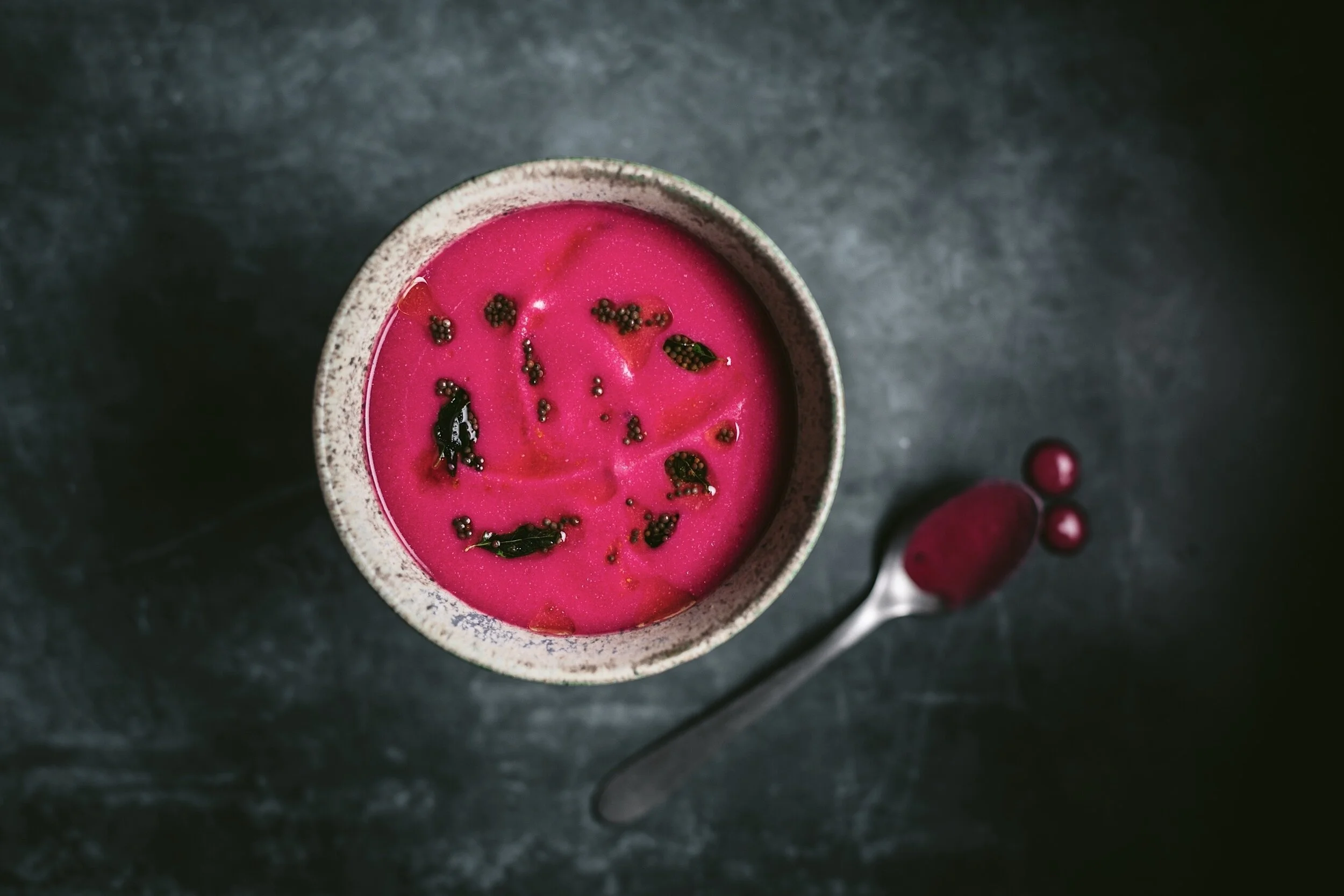 beetroot kadhi4.JPG