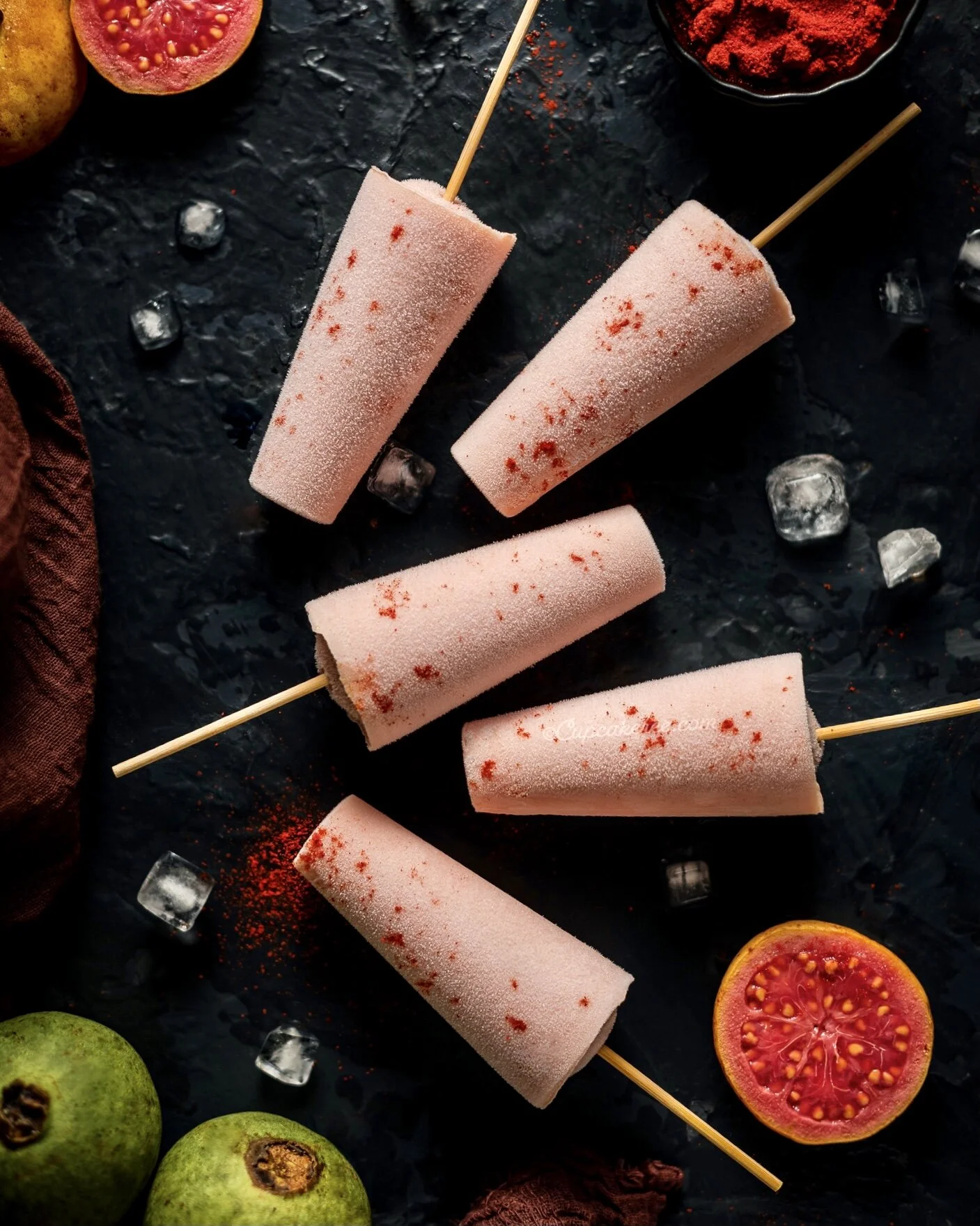 Guava Chilli Popsicles