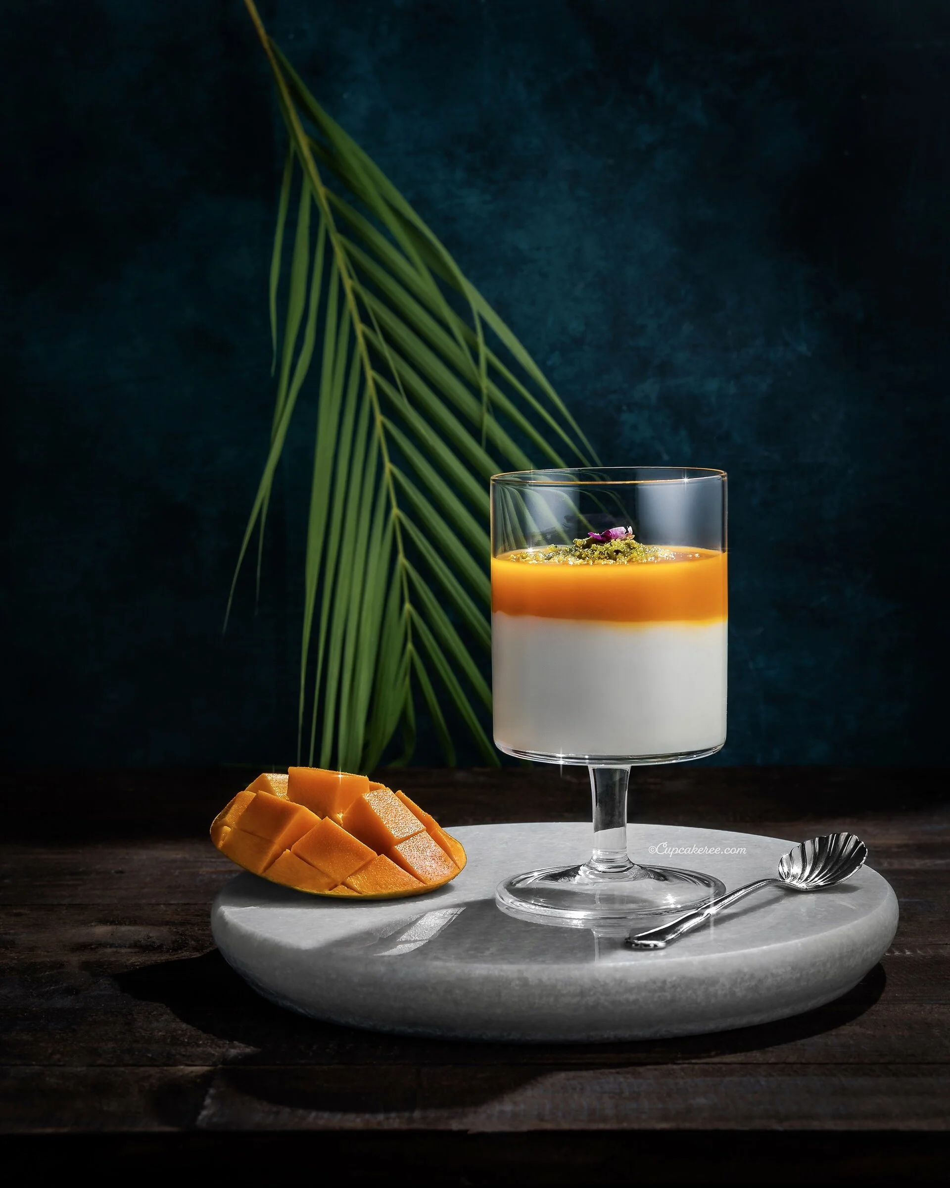 Muhallabia with Mango Sauce  (Gluten-free)