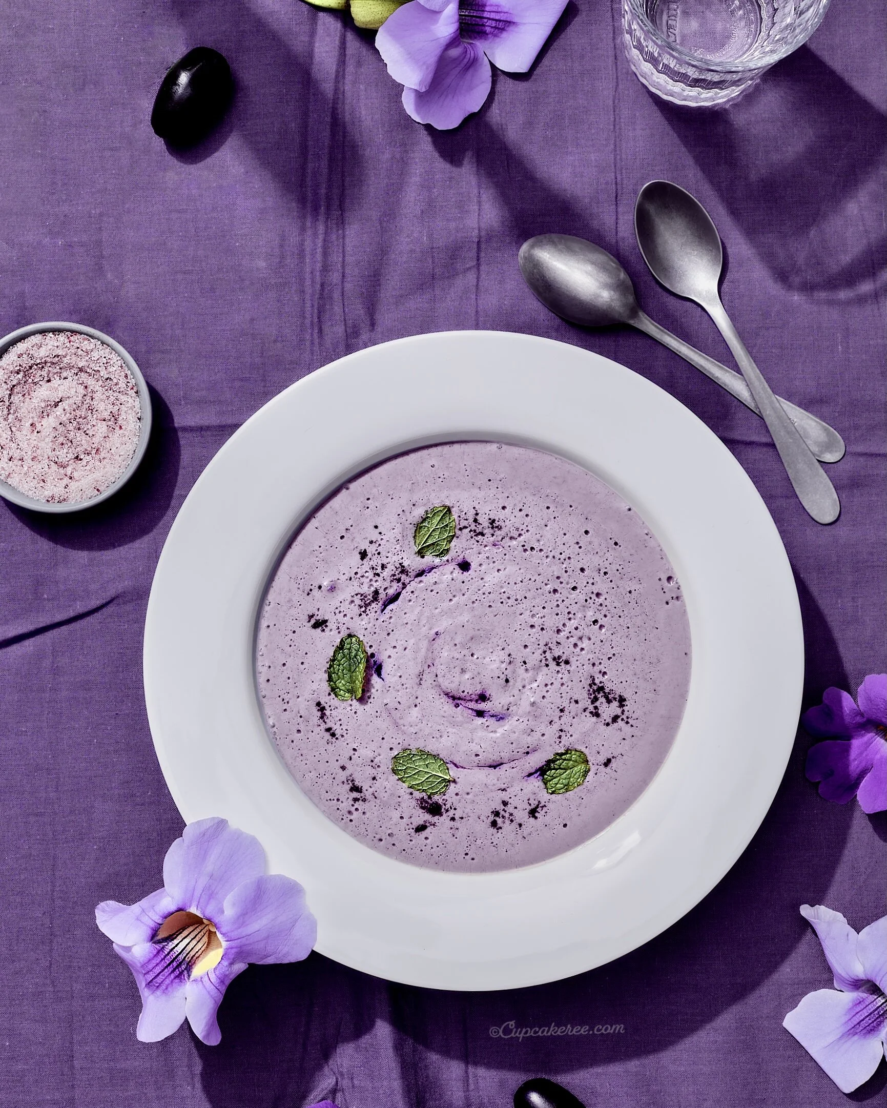 Jamun Raita (Seasoned Yogurt with Java Plum)
