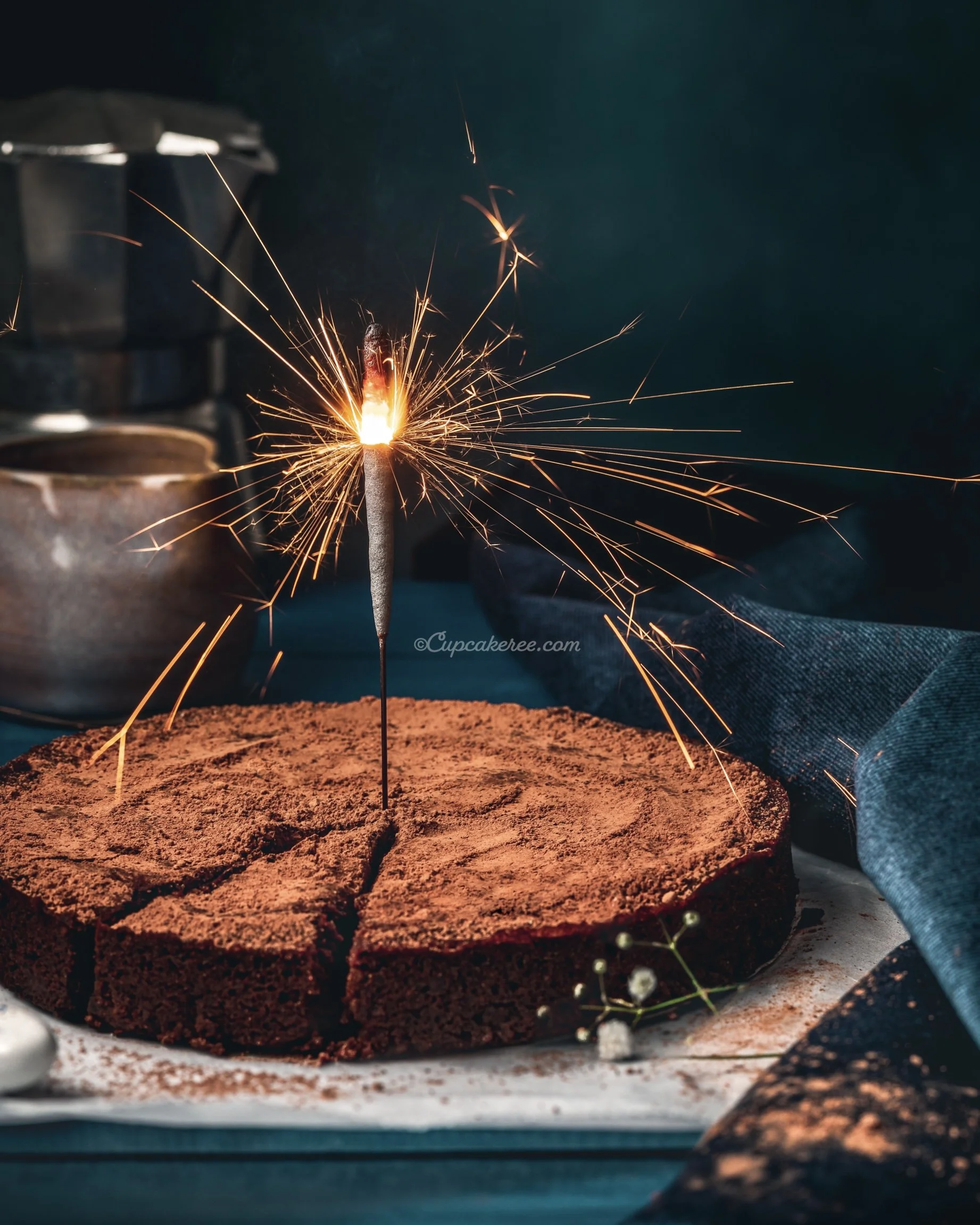 Chocolate Almond Brownie Torte (Gluten-free)