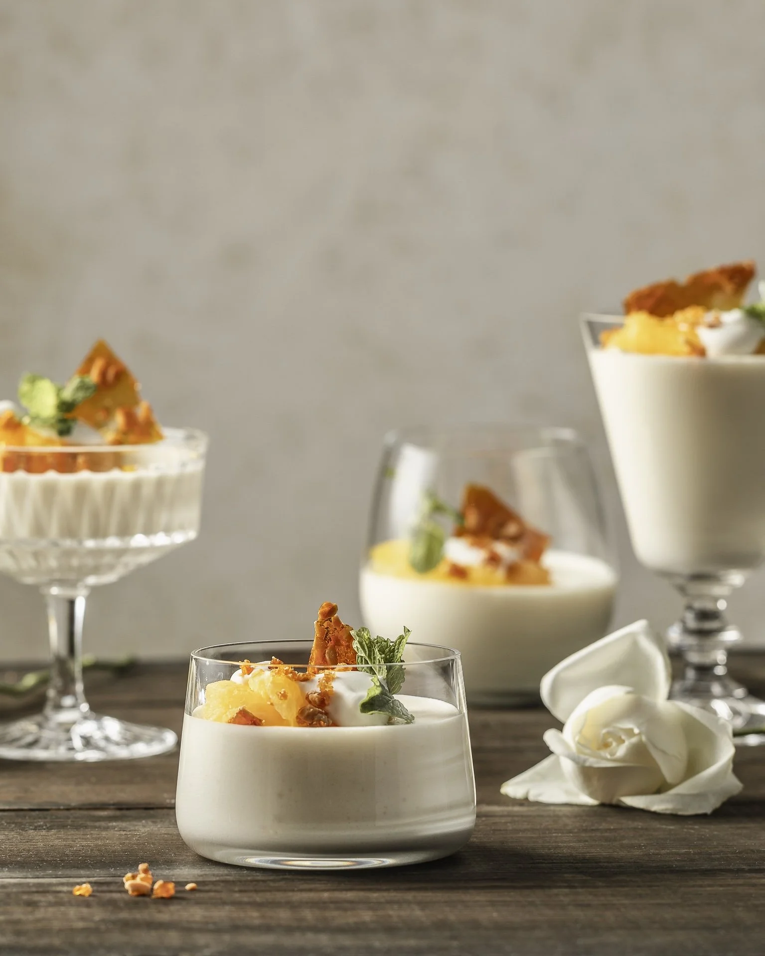 Bavarian Cream with Almond Praline (Gluten-free)