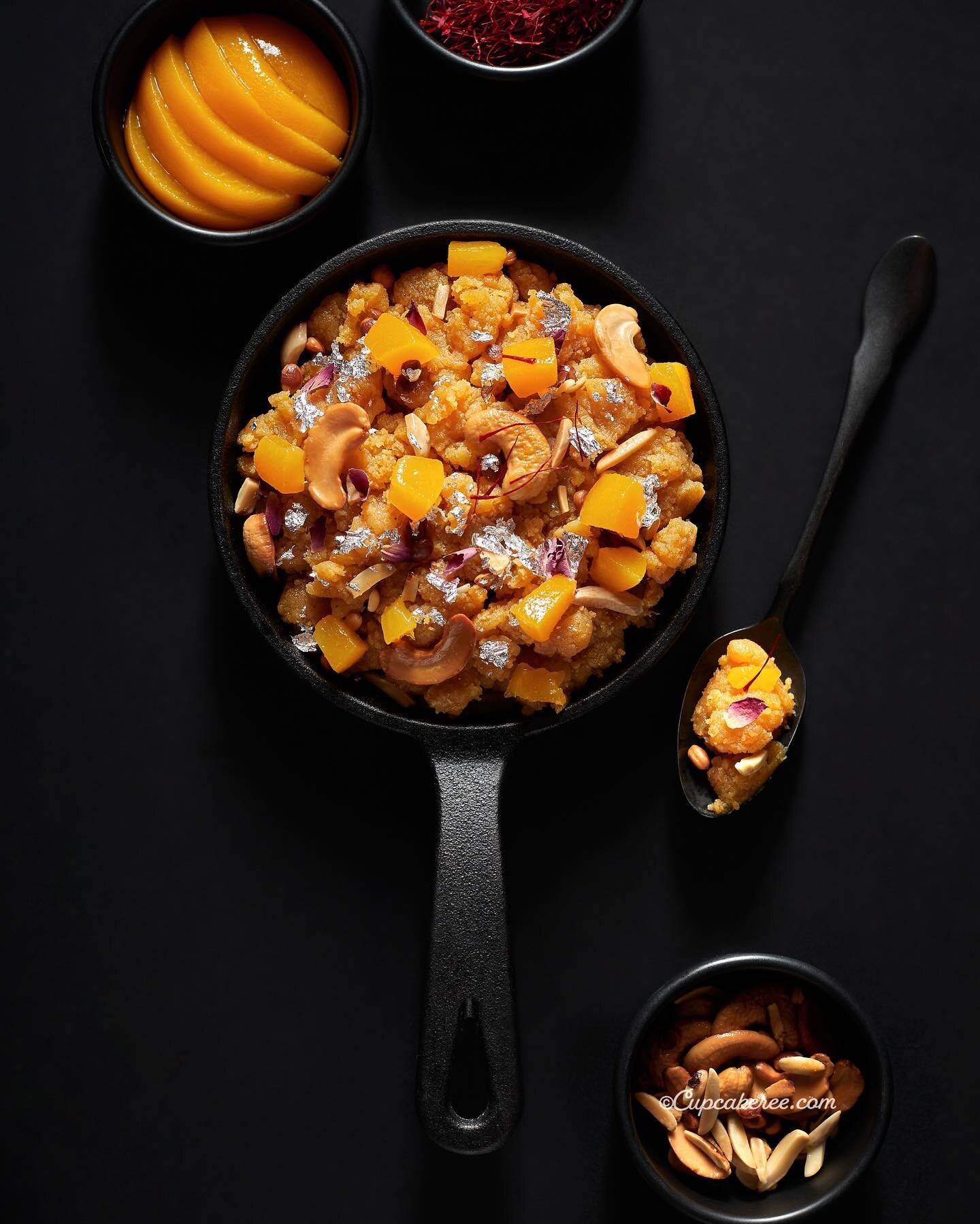 This ALMOND AND PEACH HALWA is made with blanched almonds, milk and sugar. I also added some chopped peaches for a fruity twist. The stone fruit adds a touch of tartness that contrasts well with the richness of the ghee and almonds. The halwa does re