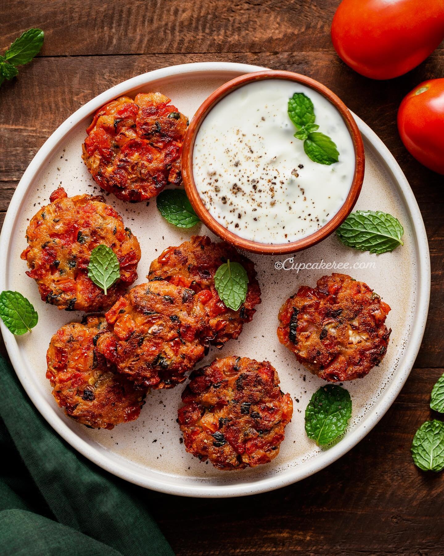 GREEK STYLE TOMATO FRITTERS. This recipe is a recreation of a dish I tasted years ago when I visited the Greek island of Santorini. I cannot make any claims about the fritters being authentic, but I can guarantee they are easy and delicious. Using ba