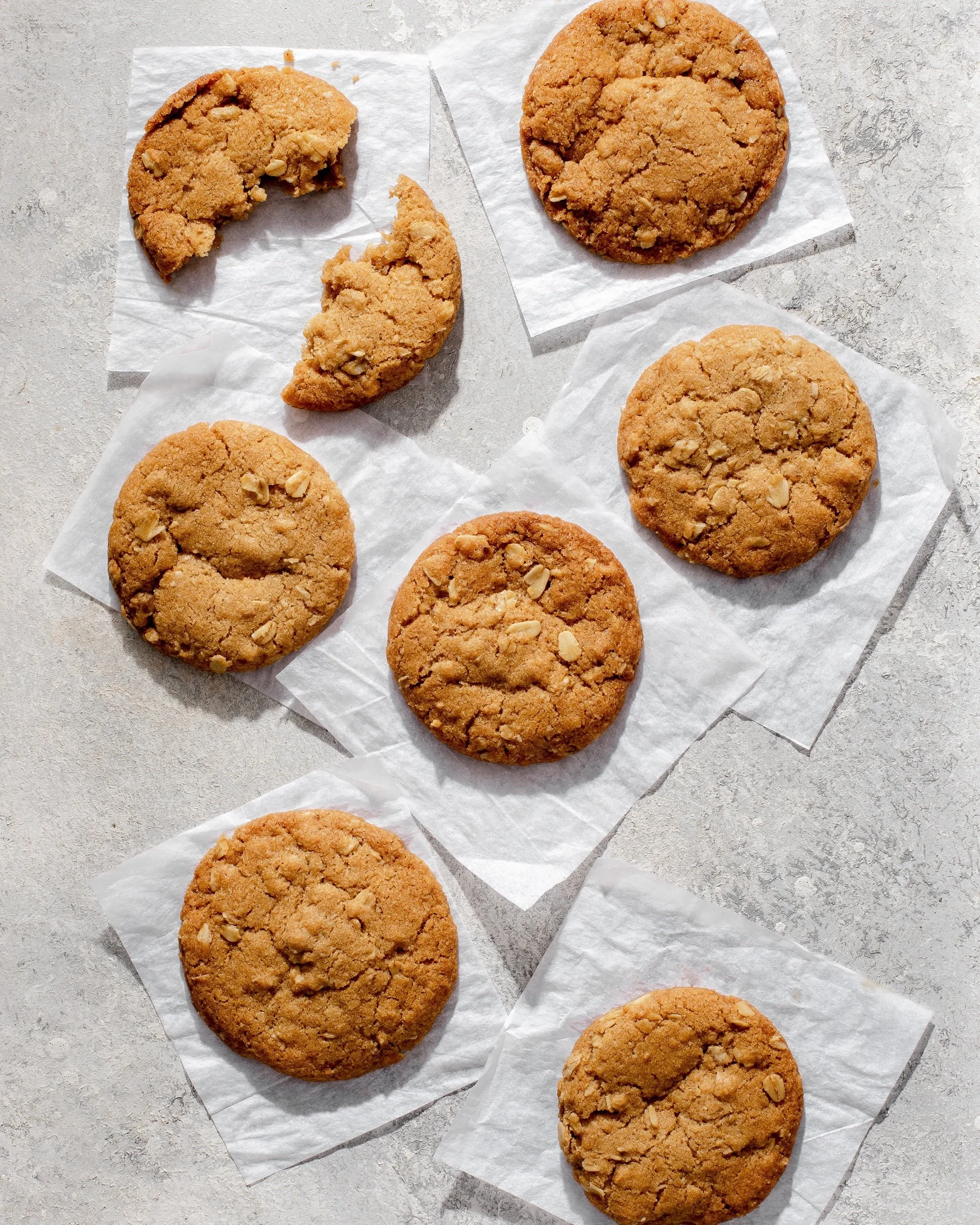 Brown Butter Anzac Biscuits (Gluten-free, Refined Sugar-free)