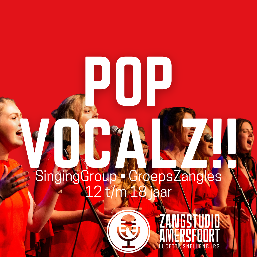 PopVocalz!! treedt op tijdens een leerlingenconcert van Zangstudio Amersfoort