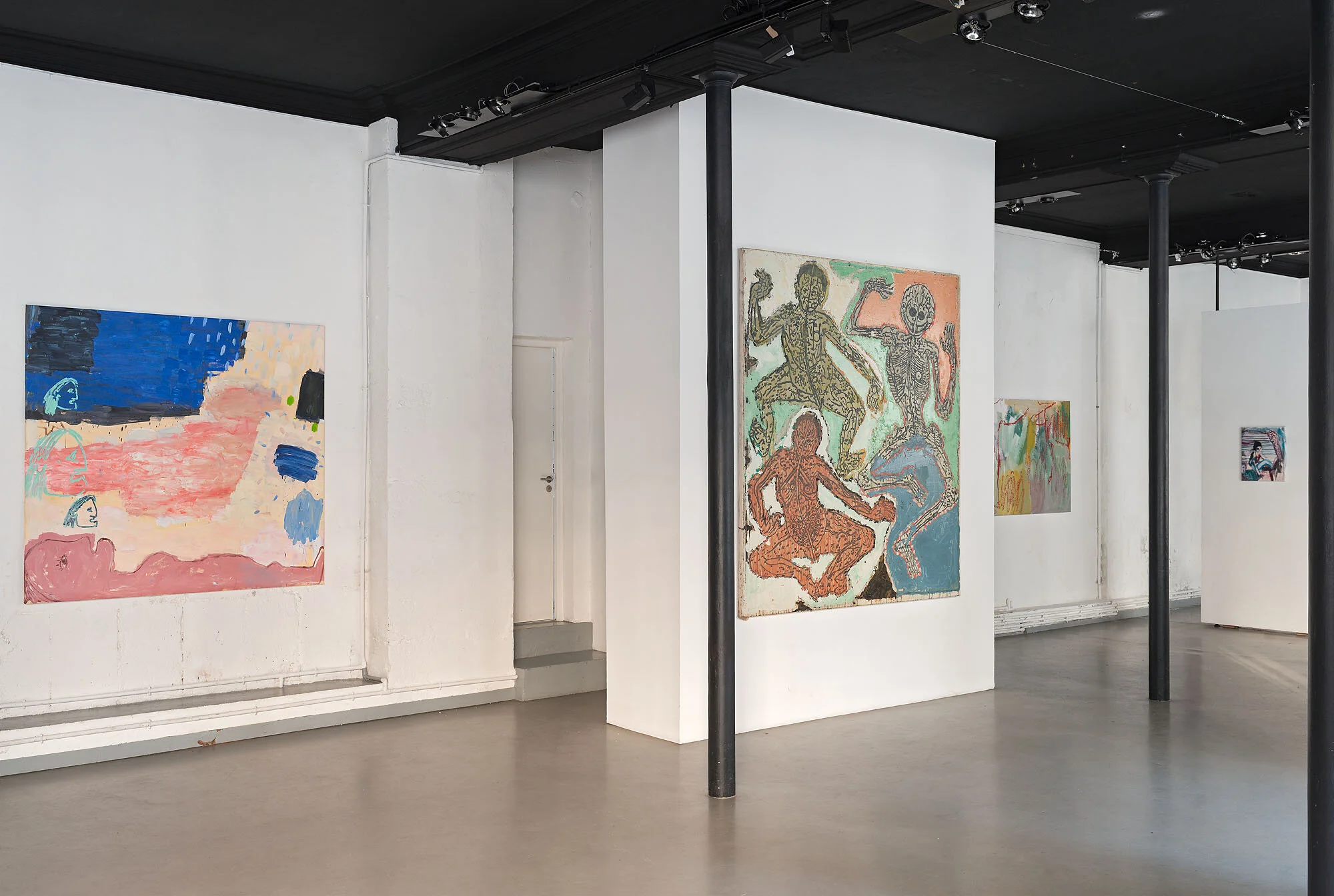 Installation view of Self Portrait With Bronzino Heads, 2020