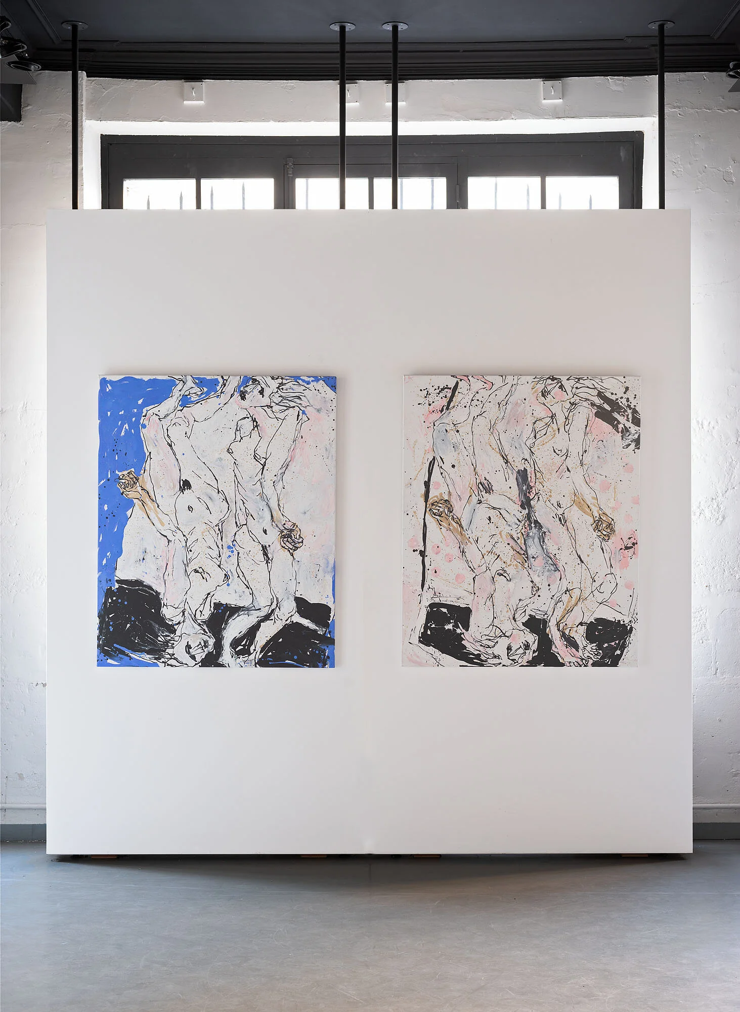 Pain & Pleasure, 2020 (left) and Self Portrait on a Continuum, 2020 (right)