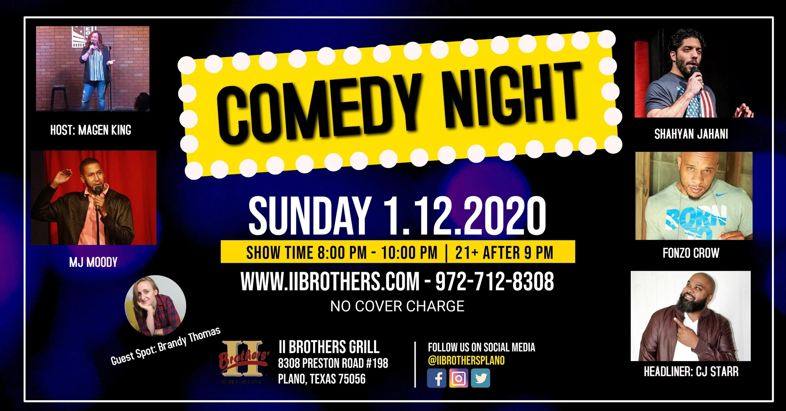 Comedy Night at II Brothers Grill