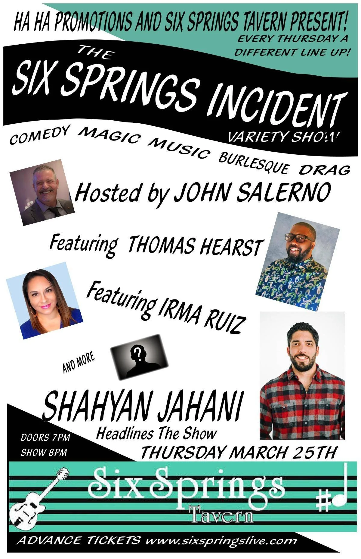 Headlining Six Springs Tavern