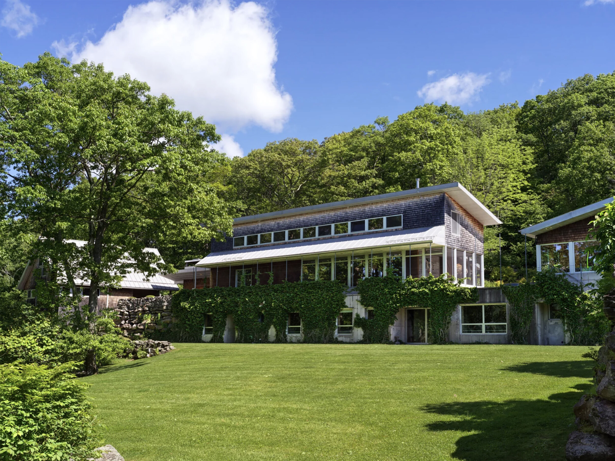 View of main house 20 years after completion.