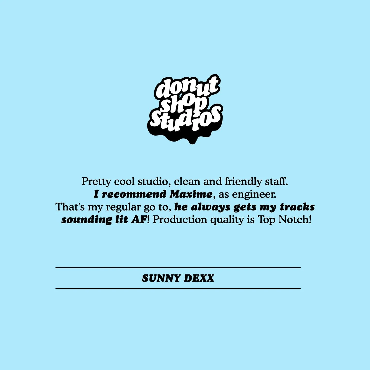 “@themaximemorin always gets my tracks sounding lit AF!” 🔥
We appreciate that energy, @iamsunnydexx! Nothing better than hearing artists leave the studio feeling inspired and proud of their sound.
Big love to everyone who brings their