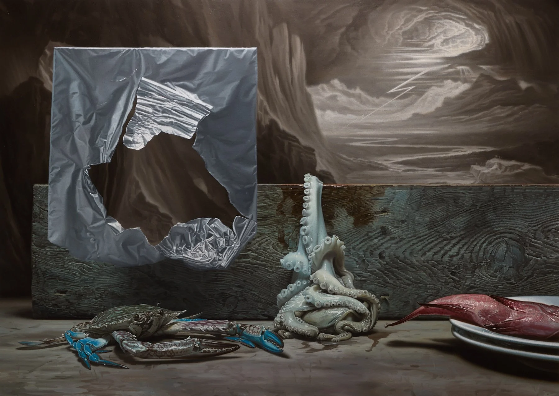  Paradise Lost, 2025   Oil on canvas, 170 × 240 cm 