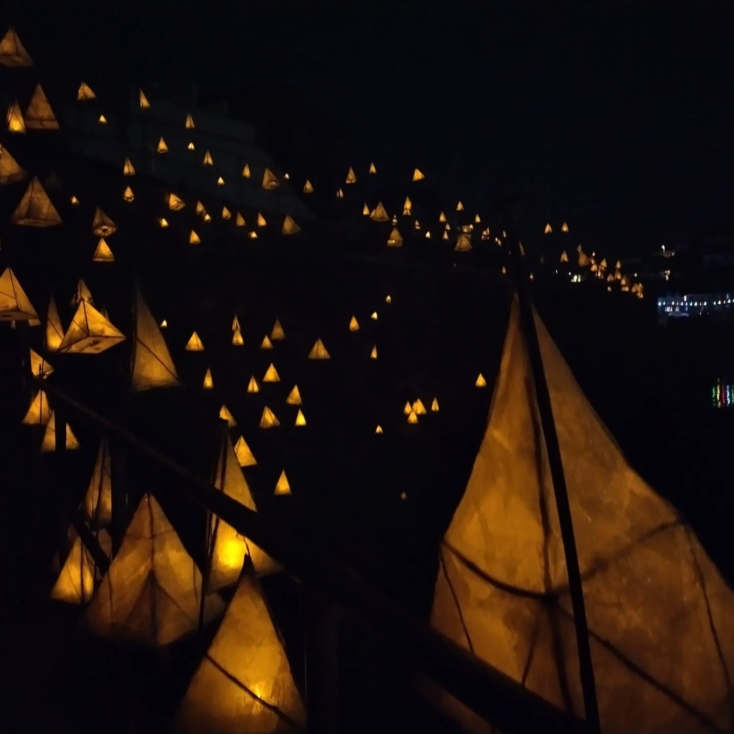 Opening night of the porthleven prize. "Maen ha Golau"

165 lanterns/lives standing vigil all night, shards from womb of the harbour, the catch on the commons, sounds of the stones and that of the land, the phone ringing off the hook, and t