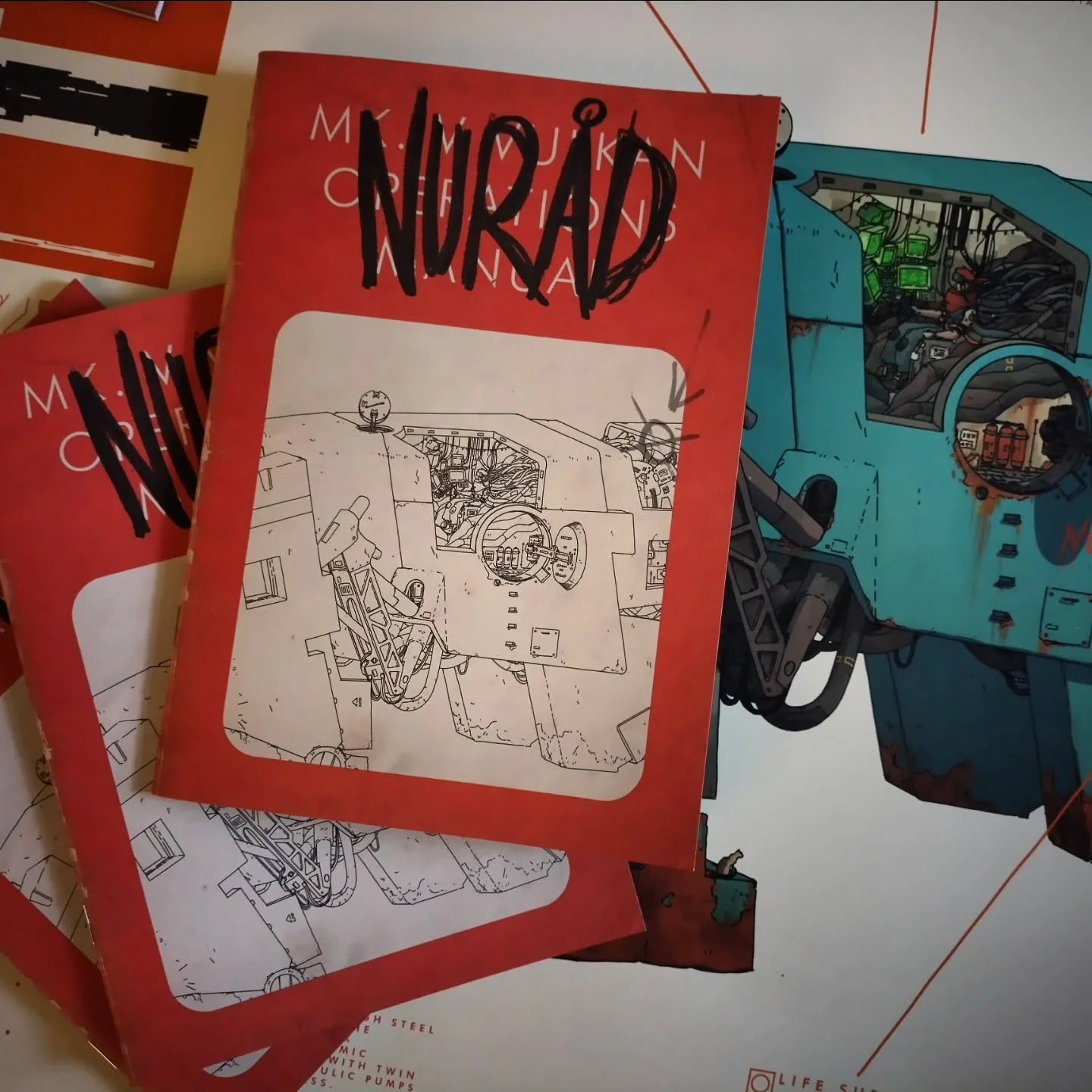 I got them new comics 'n' posters today. NURAD's been around for a while but it's now a full comic and poster. Scifi narrative set in me own 'lil world. Got carried away and it turned into its own blown comic. Have more stuff set in this same realm c