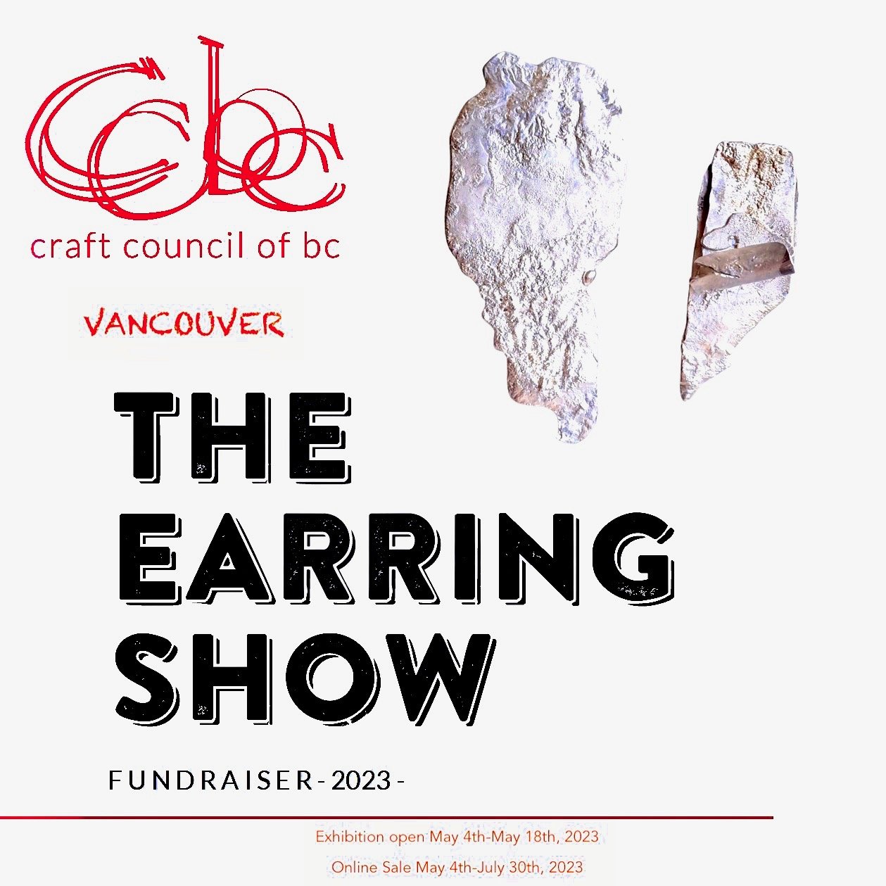 THE EARRING SHOWN 2023, CRAFT COUNCIL OF BRITANNIA COLOMBIA   