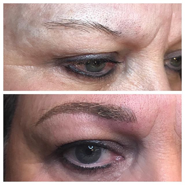 It&rsquo;s amazing how an eyebrow enhancement can give you a youthful brow lift ❣️ See how it naturally opens up the eyes? 👁
&bull; 
Theresa Rayer Permanent Cosmetics, doing #pmueyebrows and #hennabrowtint in #omaha
☎️ 402-316-9061
&bull; 
#theresar