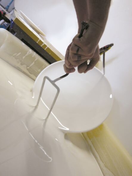 Here's how to glaze a made in France plate!