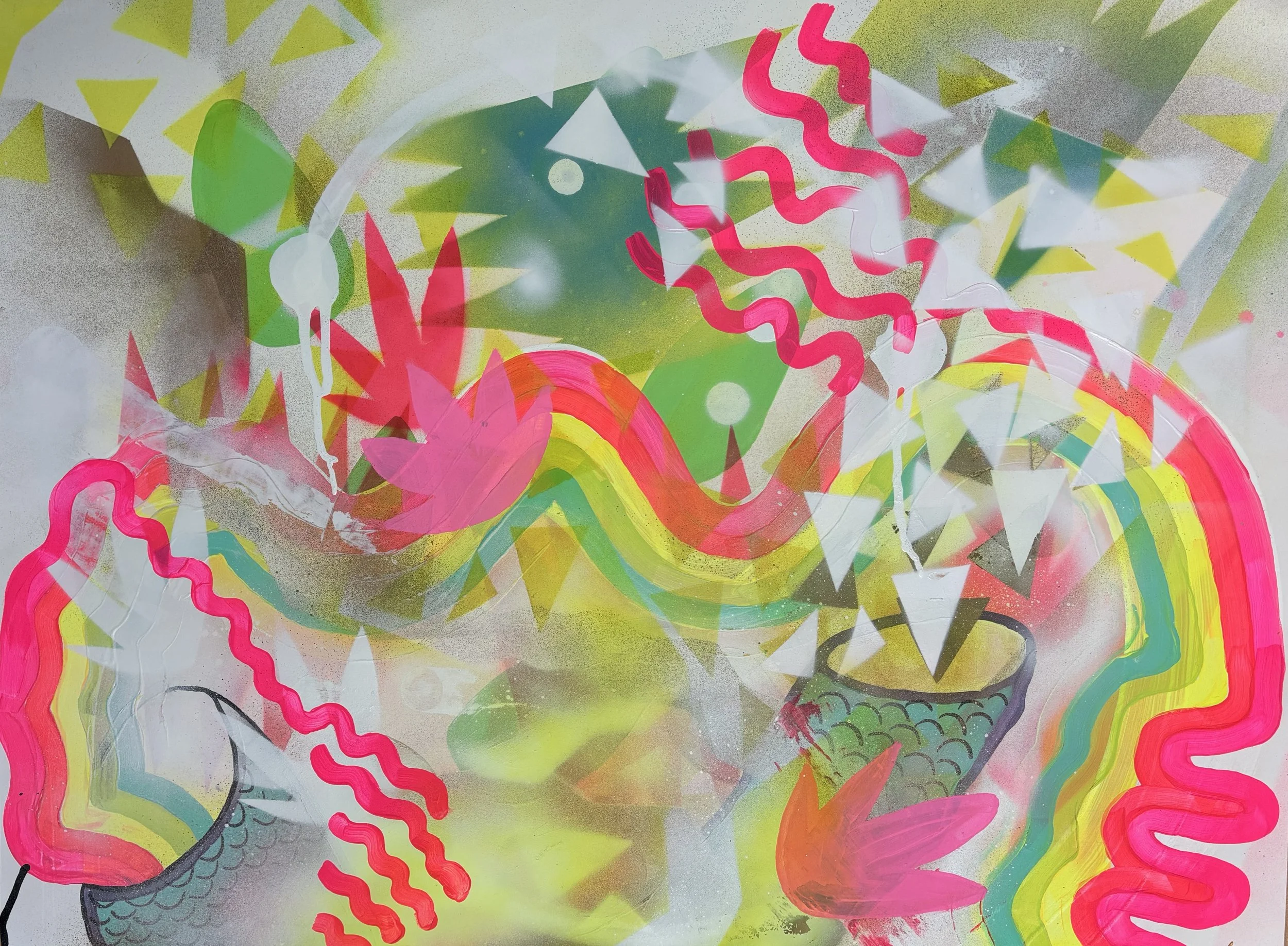 Underwater 2, 20 in x 30 in on paper