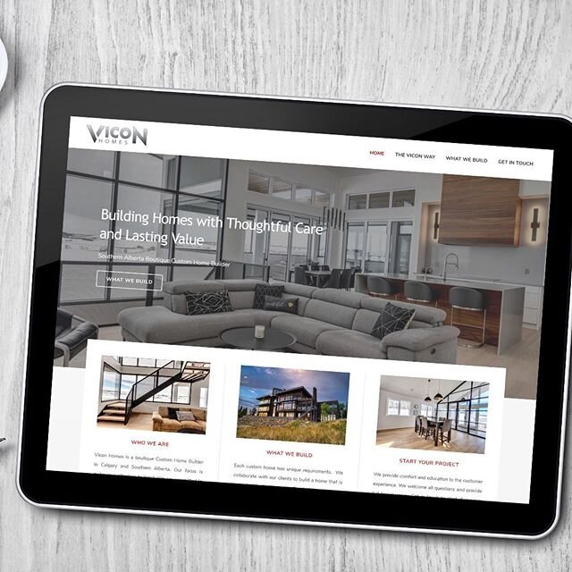 This new website for @viconhomes launched recently and I am loving the clean design.⁣
⁣
This client reached out to me wanting to update their old, darker, wordy website with something clean, modern, and very visual! Vicon is known for building high q