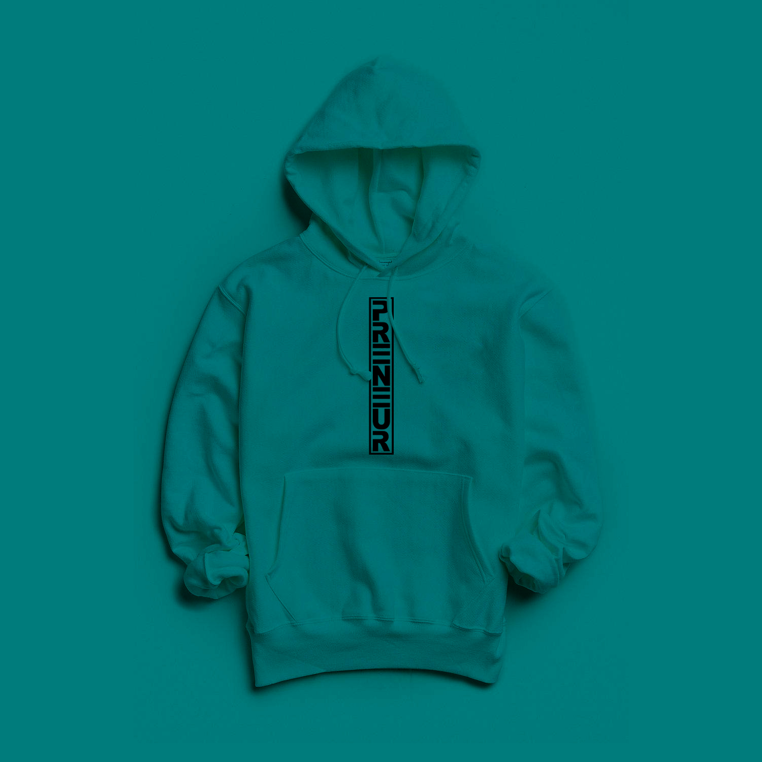 Vertical OG Hoodie - Teal/Black