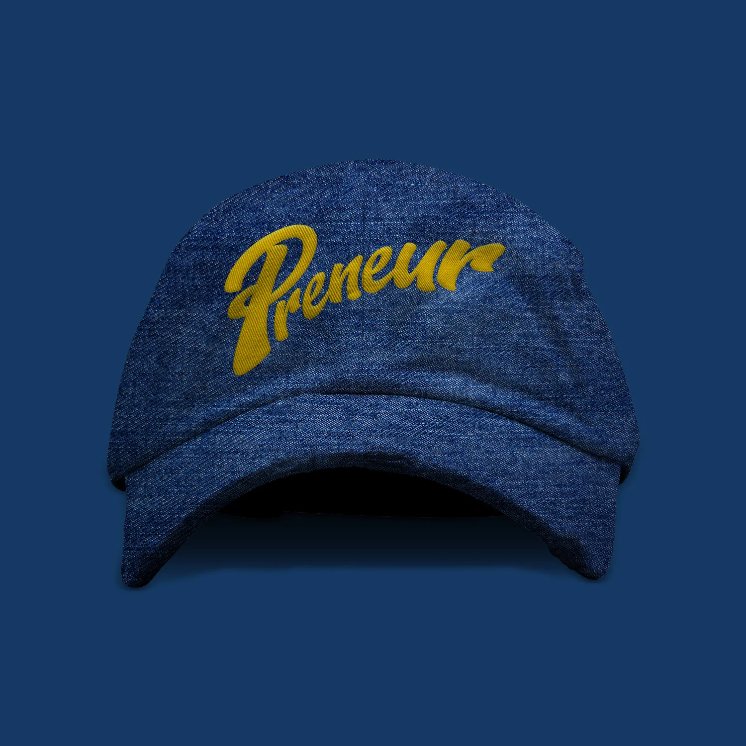 Cursive Preneur - Blue Denim