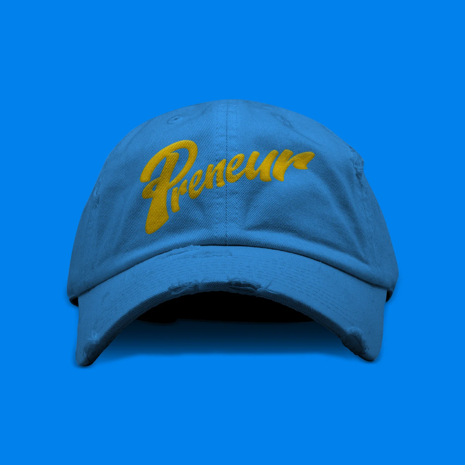 Cursive Preneur - Light Blue