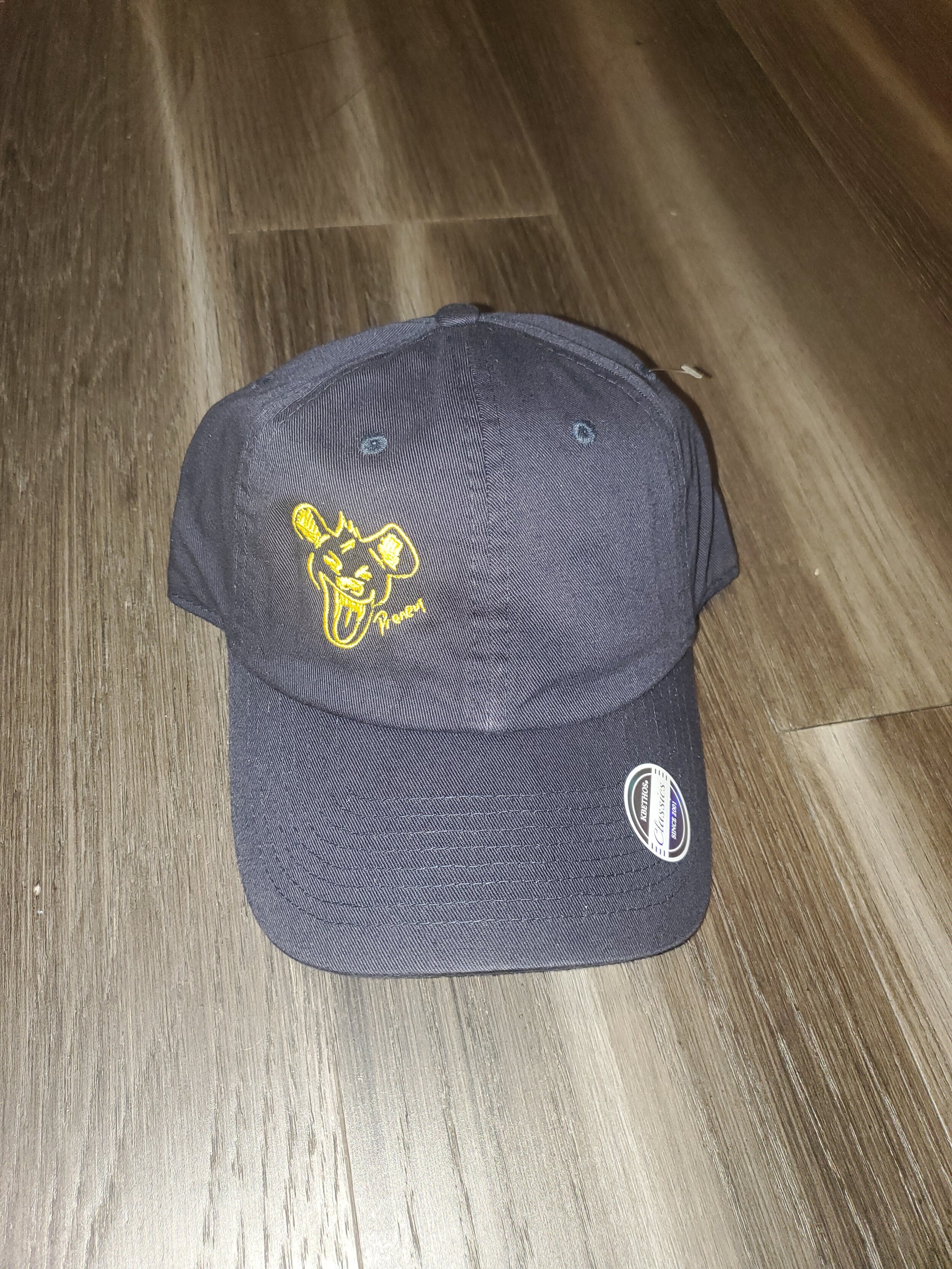 Classic Sketch Hyena Cap - Navy/yellow