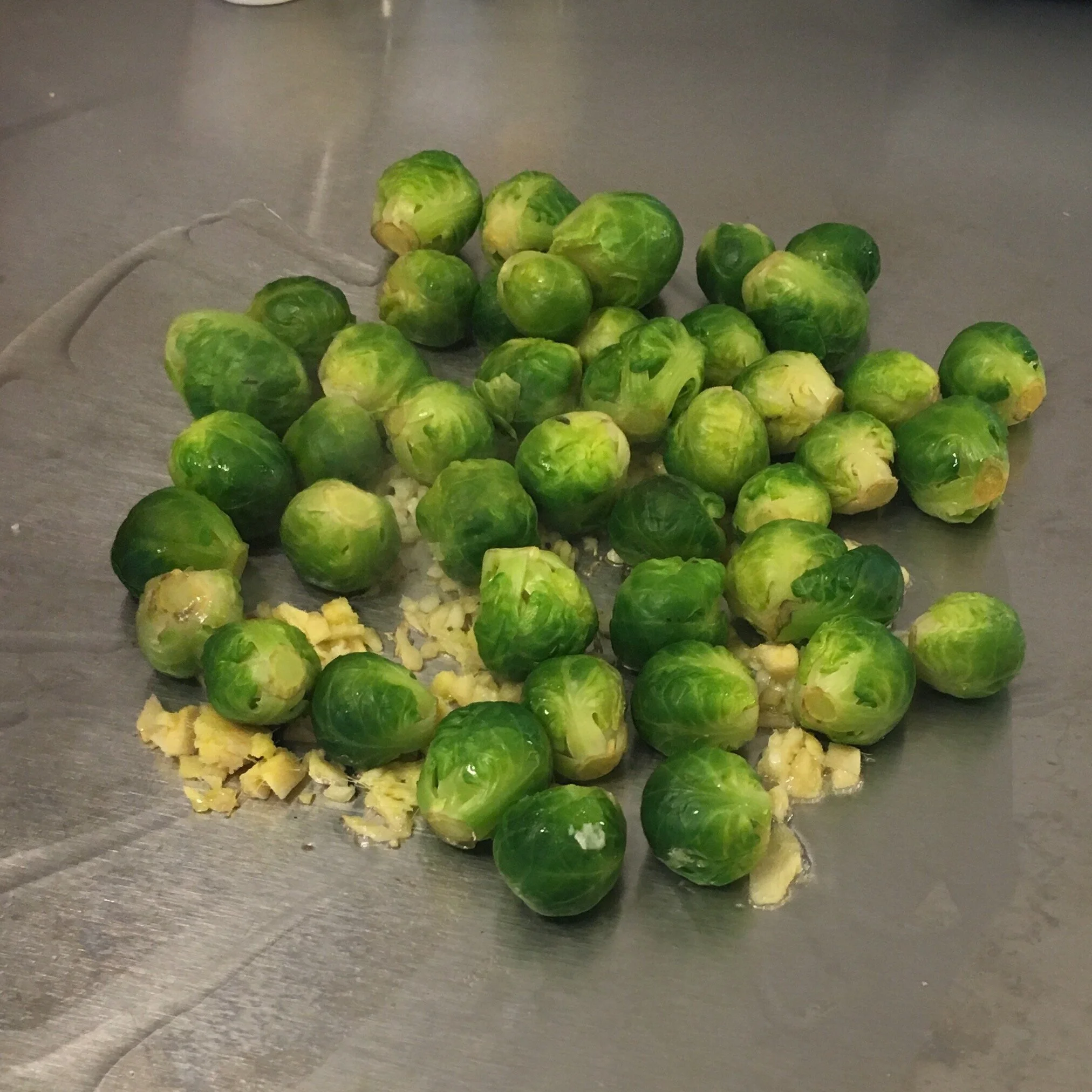Teppanyaki Honey Ginger Brussel Sprouts