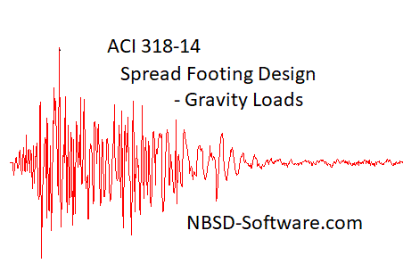 ACI 318-14 Spread Footings - Gravity Loads