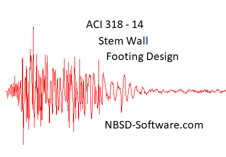 ACI 318-14 Stem Wall Footing Design