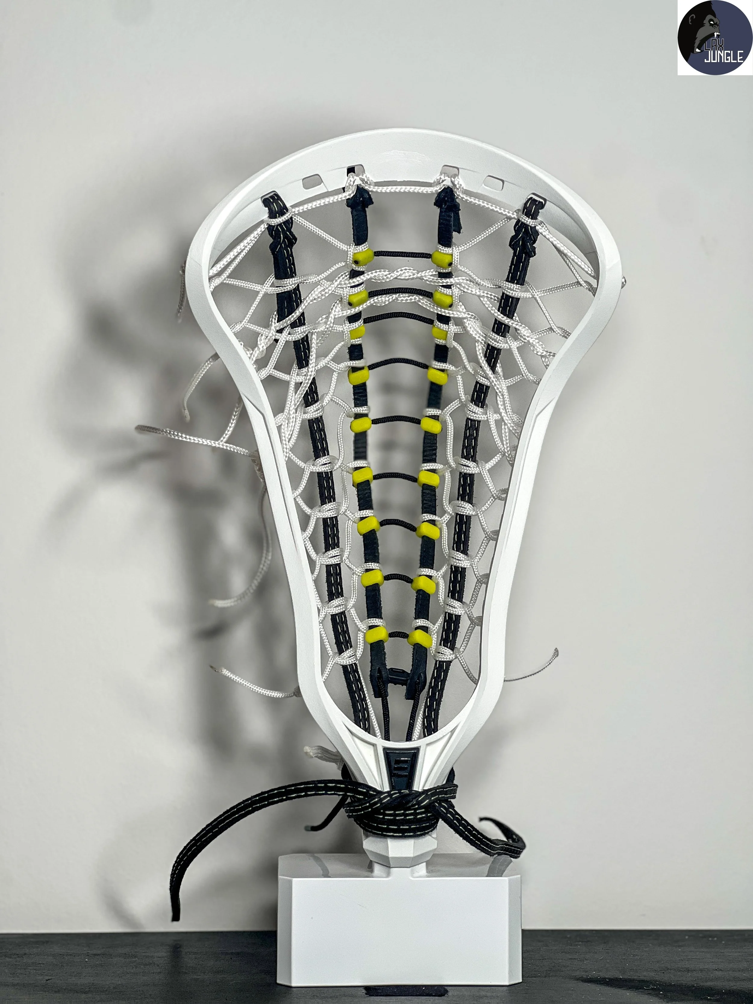 Epoch Lacrosse Purpose 10° strung with Lax Pocket Rail Eilte Pocket